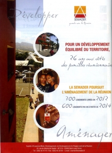  Communication du bailleur social la Semader, .La Réunion. 2012.